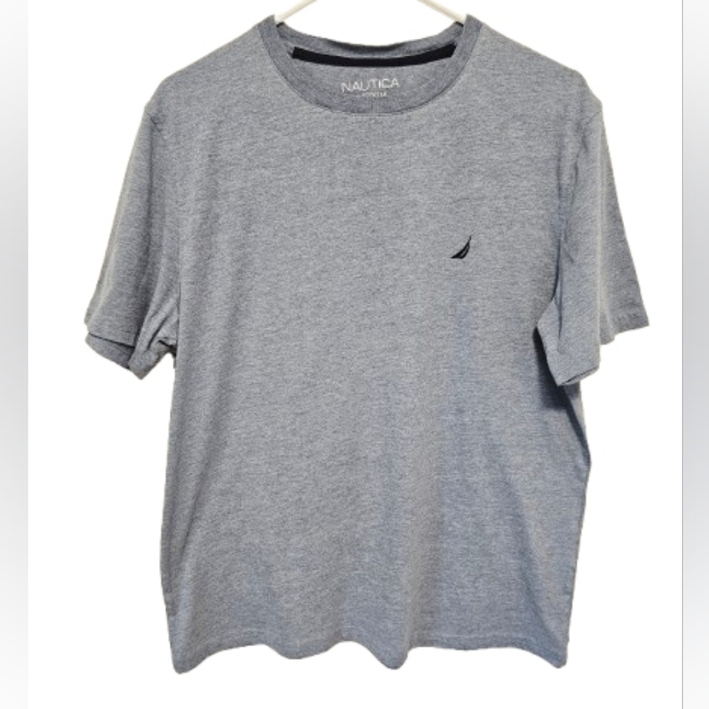 Nautica Men's Heather Gray Sleepwear Short Sleeve Tee Size Large